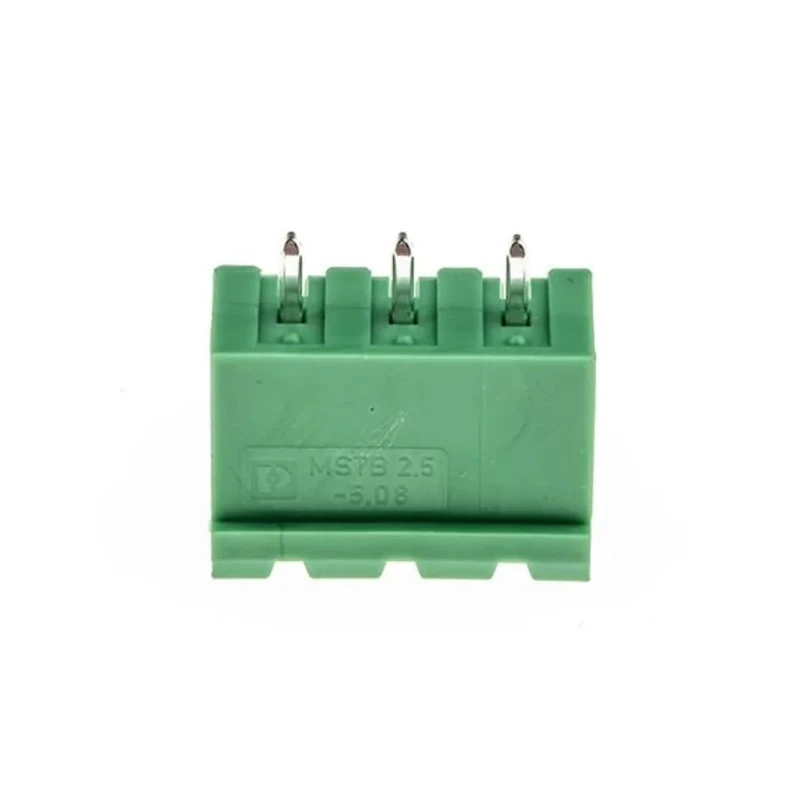 Phoenix Contact MSTBVA 2.5/3-G-5.08 Series Pluggable Terminal Block, 3-Contact, 5.08 mm Pitch, 12A, 400V, Polyamide 1755749