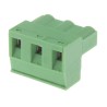 Phoenix Contact CLASSIC COMBICON GMSTB Series Pluggable Terminal Block, 7.62mm Pitch, 3-Contact, 1 Row, Green, Screw 1767012