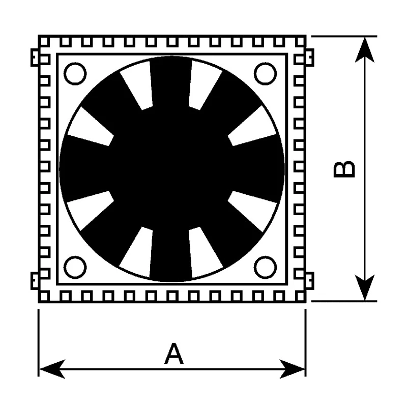 Fischer Elektronik Universal Square Aluminium Heatsink with Fan, 46.9mm x 20mm x 46.48mm, LAICK18X18F