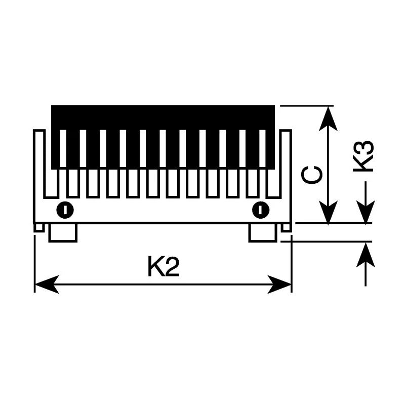 Fischer Elektronik Universal Square Aluminium Heatsink with Fan, 46.9mm x 20mm x 46.48mm, LAICK18X18F