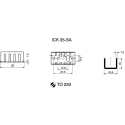 Fischer Elektronik U-Extruded Aluminium Heatsink 15°C/W, 15mm Height, 35mm Length, 18.5mm Width TO-220 Compatible ICK35SA