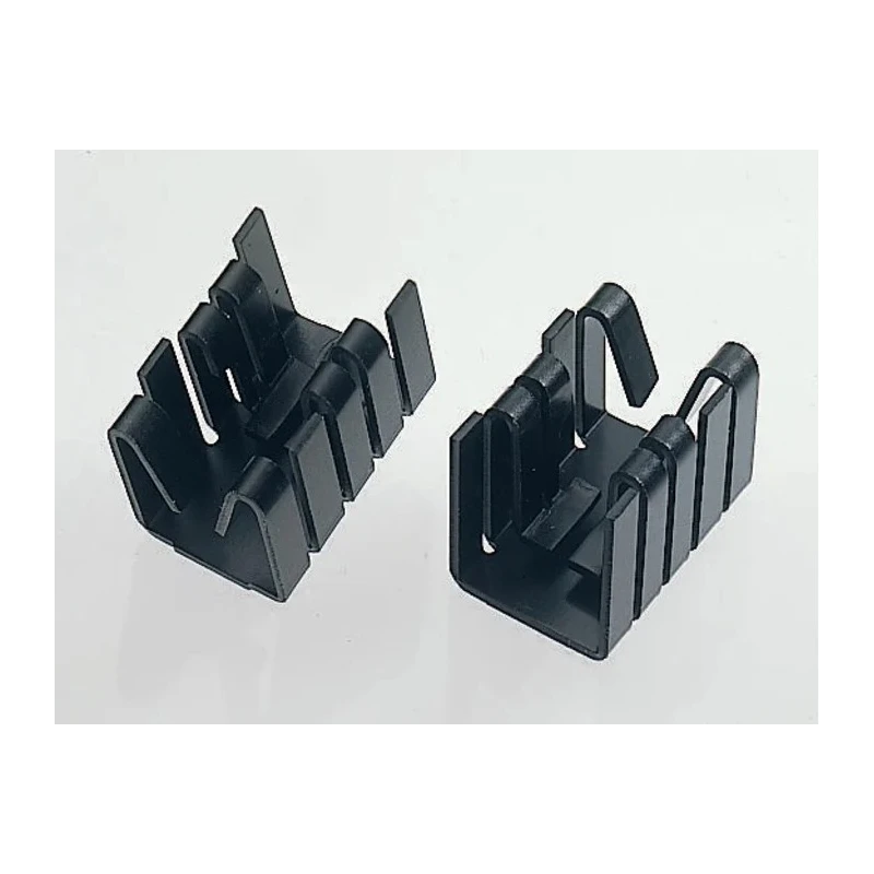 Fischer Elektronik TO-220 Heatsink Aluminium, Black Anodised, Push-On, 21°C/W, 12.7x19.05x10mm FK237SA220H