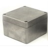 RS PRO RJ Series Aluminium Enclosure IP66, IK09, 90 mm x 140 mm x 140 mm Silver Lid