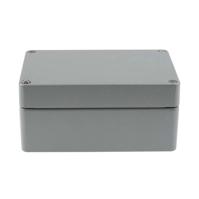 RS PRO RJ Series Aluminium Enclosure Black RAL 7001/RAL 9004 IP66 IK09 200x140x90mm 190-1875