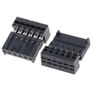 Wurth Elektronik 6-Way IDC Connector, Female, 1 Row, 2.54mm Pitch, 3A, 500V AC, Right Angle, 661006152022