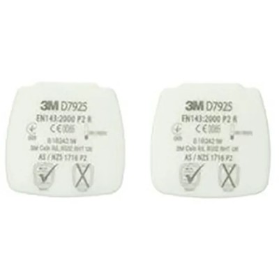 3M Dust Filter for 3M D7900 Filter Retainer, Secure Click Connection, EN 14387, Dust Protection D7925