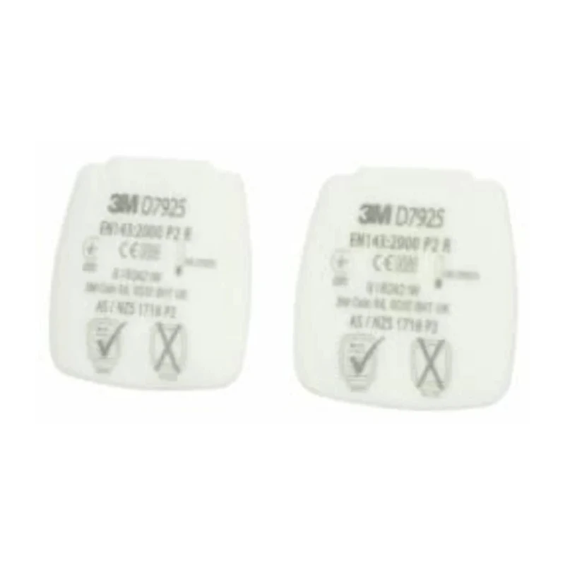 3M Dust Filter for 3M D7900 Filter Retainer, Secure Click Connection, EN 14387, Dust Protection D7925