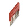 Phoenix Contact Plug-In Bridge, 10 Ways, 3.5 mm Pitch, Red, ABS, 12A Current, FBS 10-3.5 3213056