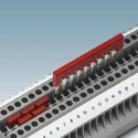 Phoenix Contact Plug-In Bridge, 10 Ways, 3.5 mm Pitch, Red, ABS, 12A Current, FBS 10-3.5 3213056