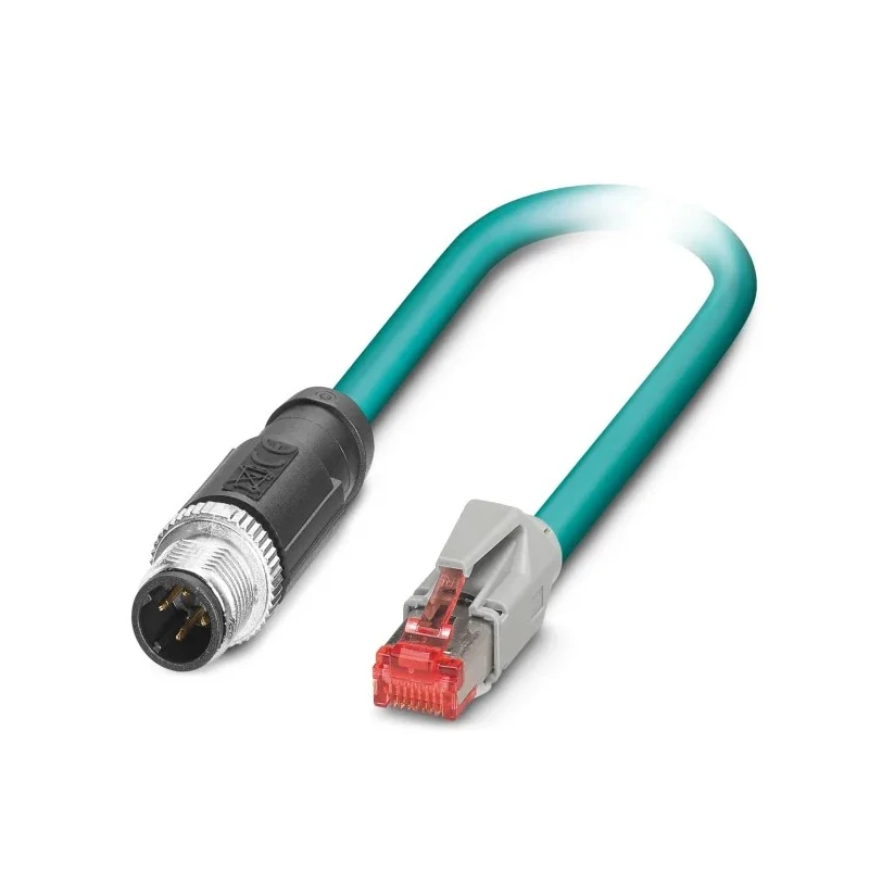 Phoenix Contact SAC Cat5 Ethernet Cable, 2 Core, Shielded, Blue, 2m, Cross Linked Polyethylene Polypropylene Jacket 
