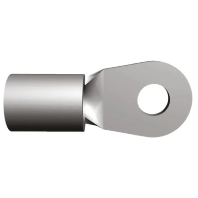 TE Connectivity Solistrand Uninsulated Ring Terminal M4 Stud Size, 8 AWG, Copper, Tin Plated, 324061