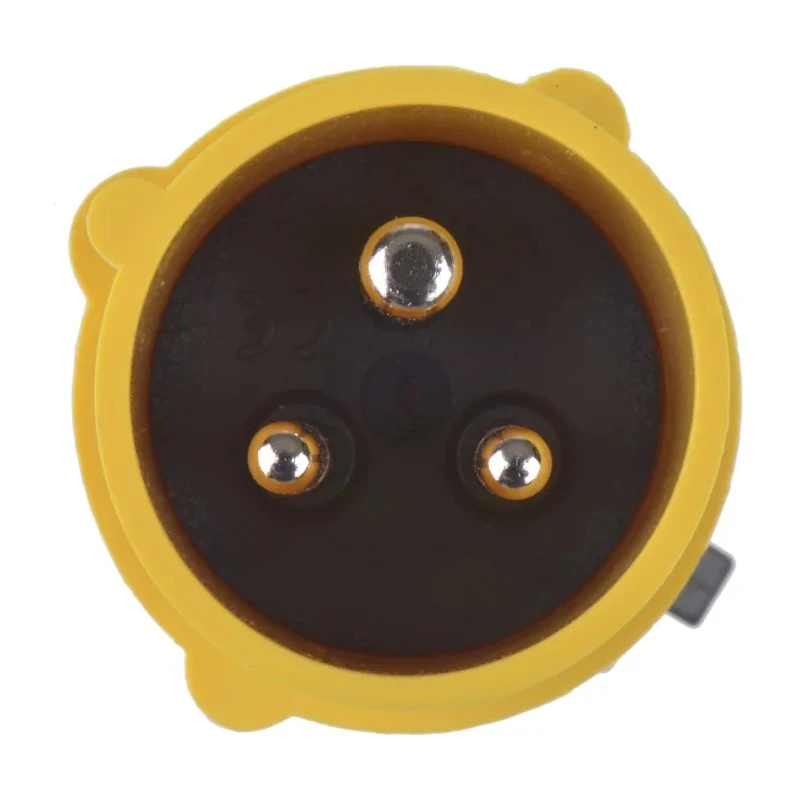 Legrand HYPRA IP44 Yellow Cable Mount 2P+PE Industrial Power Connector, Male, 16A, 110V, Straight, 