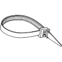 HellermannTyton Non-Releasable Cable Tie, Polyamide 66, Natural, 270 mm x 4.6 mm, High Tensile 111-60119 LK2A-PA66-NA