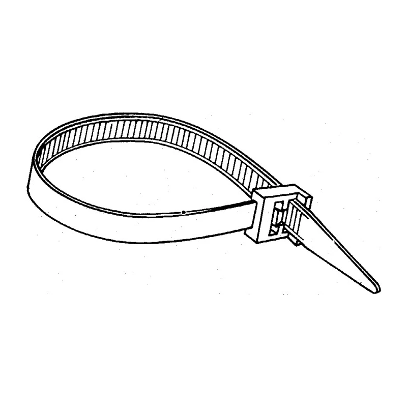 HellermannTyton Non-Releasable Cable Tie, Polyamide 66, Natural, 270 mm x 4.6 mm, High Tensile 111-60119 LK2A-PA66-NA