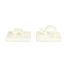 HellermannTyton Natural Polyamide 66 Cable Clip, 3 mm Max. Bundle Diameter, Self-Adhesive, 13x13x5 mm 151-13018 RA3-PA66-NA