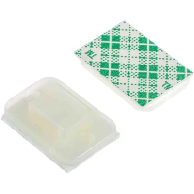 HellermannTyton Natural Self-Adhesive Cable Tie Mount Polyamide 66 4mm Tie Width, 20x14mm, -40°C to 151-11319 TY3G1S-PA66-NA
