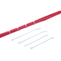 HellermannTyton Cable Tie, Non-Releasable, Polyamide 66, 205mm x 4.7mm, Natural, T80R Series 111-05019 T80R-PA66-NA