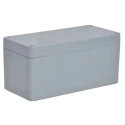 RS PRO GRJ Series Fibreglass Reinforced Polyester Electrical Enclosure, Grey Lid, , 110x75x75mm, Neoprene Gasket, Grey IP66