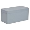 RS PRO GRJ Series Fibreglass Reinforced Polyester Electrical Enclosure, Grey Lid, , 110x75x75mm, Neoprene Gasket, Grey IP66