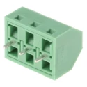 Phoenix Contact PCB Terminal Block 3 Contacts 5 mm Pitch 45° Angled Wave Soldering Mount SMKDSN 1.5/3-5.08 1869224