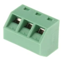 Phoenix Contact PCB Terminal Block 3 Contacts 5 mm Pitch 45° Angled Wave Soldering Mount SMKDSN 1.5/3-5.08 1869224
