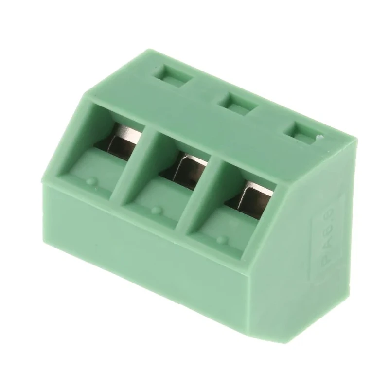 Phoenix Contact PCB Terminal Block 3 Contacts 5 mm Pitch 45° Angled Wave Soldering Mount SMKDSN 1.5/3-5.08 1869224
