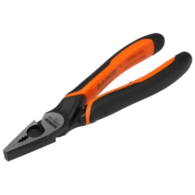 Bahco Combination Plier 1 Piece, 180mm Overall Length, Steel, 36mm Jaw, 2.5mm Cutting Capacity, 2628 G-180