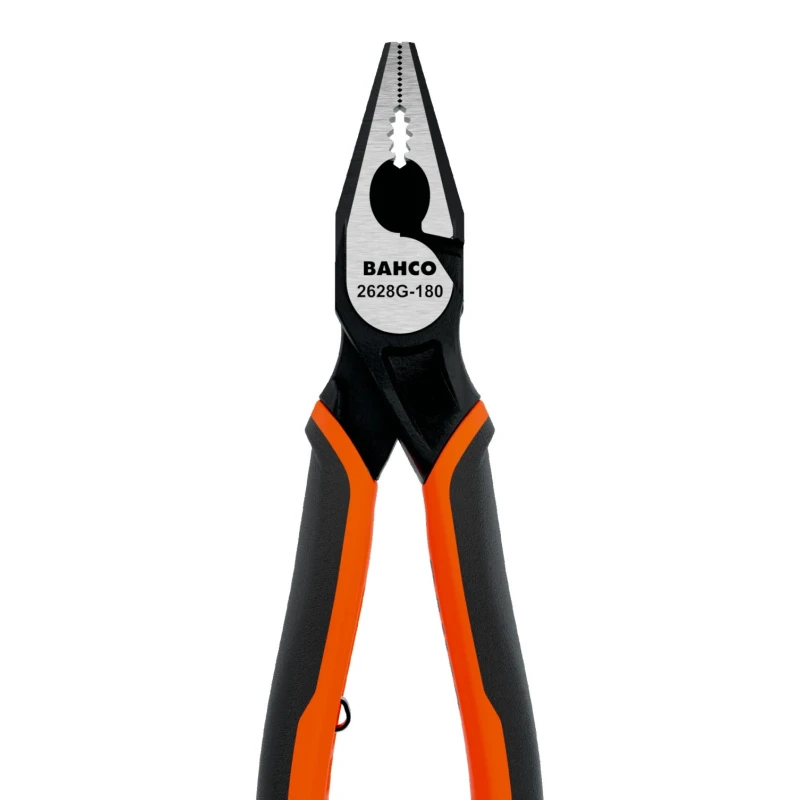 Bahco Combination Plier 1 Piece, 180mm Overall Length, Steel, 36mm Jaw, 2.5mm Cutting Capacity, 2628 G-180