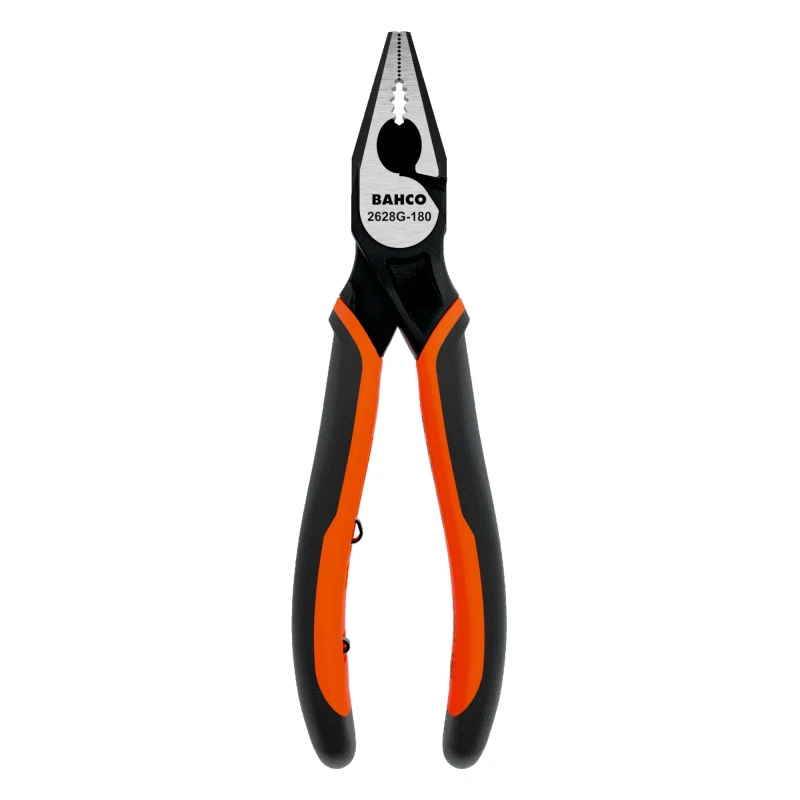 Bahco Combination Plier 1 Piece, 180mm Overall Length, Steel, 36mm Jaw, 2.5mm Cutting Capacity, 2628 G-180