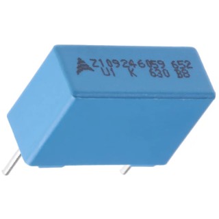 TDK Film Capacitor 100nF 250V AC 630V DC Through Hole B32652A6104K000