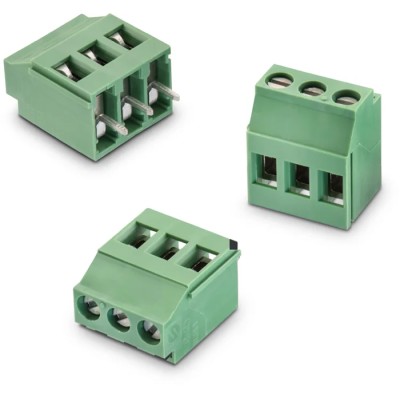 Wurth Elektronik PCB Terminal Block, 2 Contacts, 5.08 mm Pitch, Through Hole, 1 Row, Green, 450V AC, 20A 691236510002