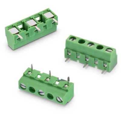 Wurth Elektronik 2416 Series PCB Terminal Block, Through Hole, 5 Contacts, 10.16 mm Pitch, 1 Row, 14A, 750V 691241600005