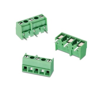 Wurth Elektronik 2432 Series PCB Terminal Block, 8 Contacts, 7 mm Pitch, 10A, Through Hole, 1 Row, Green, 450V 691243200008