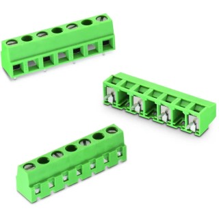 Wurth Elektronik 2416 Series PCB Terminal Block 3-Contact 10.16 mm Pitch Through Hole Horizontal 14A 750V 1 Row 691241610003