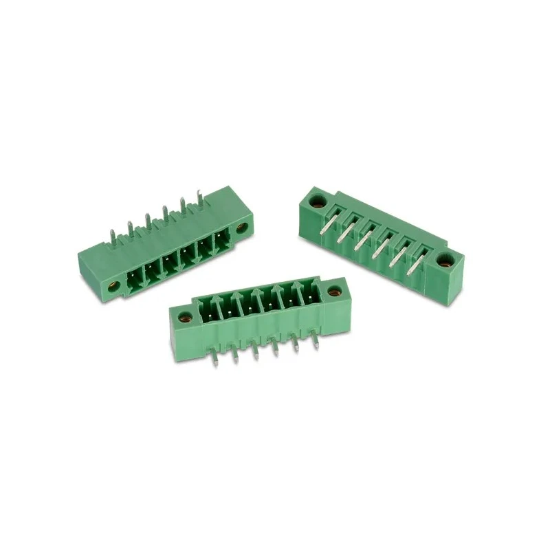 Wurth Elektronik WR-TBL Series Pluggable Terminal Block 12 Contacts 3.81mm Pitch 10A 1 Row 300V Polyamide Green 691325310012