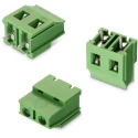 Wurth Elektronik PCB Terminal Block 2-Contact Through Hole, 7.62 mm Pitch, 24A, Horizontal, Green, 1 Row 691253410002