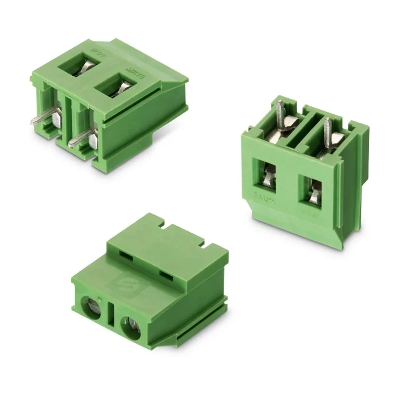 Wurth Elektronik PCB Terminal Block 2-Contact Through Hole, 7.62 mm Pitch, 24A, Horizontal, Green, 1 Row 691253410002