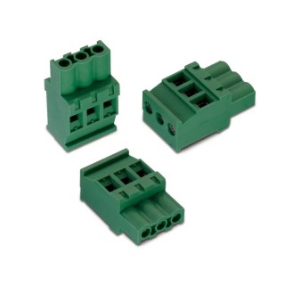 Wurth Elektronik Pluggable Terminal Block, 3 Contacts, 5.08mm Pitch, 1 Row, 15A, Polyamide, Green, Horizontal 691344510003