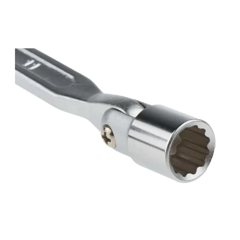 RS PRO Chrome Vanadium Socket Wrench, Flex Head, Non-Sparking, 10 to 11 mm² Tip 735-778