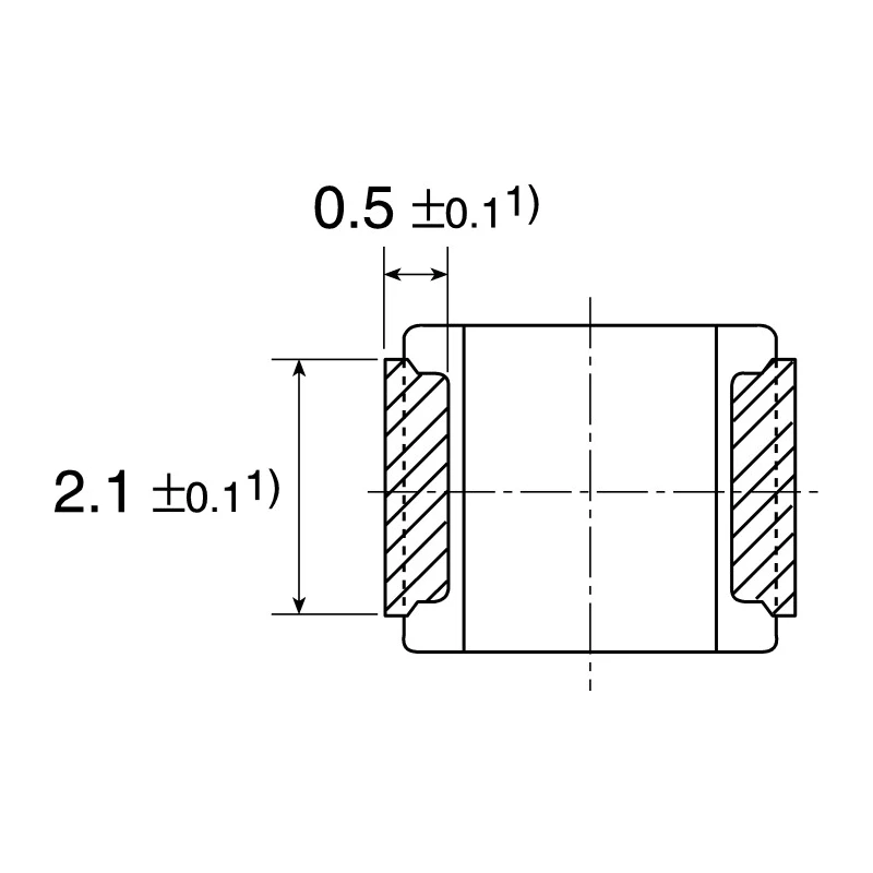 TDK 6.8μH 1210 Unshielded Wirewound Surface Mount Inductor, Ferrite Core, 135mA Idc ±10% B82422A1682K100
