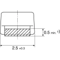 TDK 6.8μH 1210 Unshielded Wirewound Surface Mount Inductor, Ferrite Core, 135mA Idc ±10% B82422A1682K100