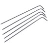 RS PRO L-Shape Metric Hex Key, Ball End, 1.5 mm, Chrome Vanadium Steel, 90 mm Long Arm, Black Finish 735-059
