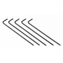 RS PRO L Metric Hex Key Set, Long Arm, 2.5 mm Ball End, Chrome Vanadium Steel, Black Finish 735-071