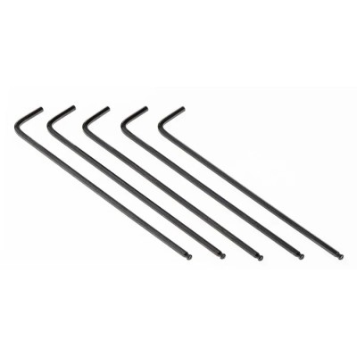 RS PRO L Metric Hex Key Set, Long Arm, 2.5 mm Ball End, Chrome Vanadium Steel, Black Finish 735-071