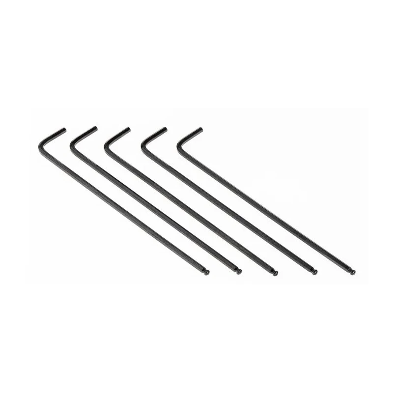 RS PRO L Metric Hex Key Set, Long Arm, 2.5 mm Ball End, Chrome Vanadium Steel, Black Finish 735-071