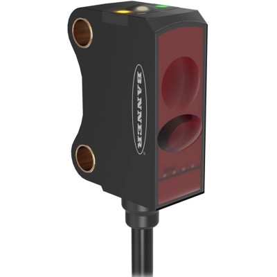 Banner Retroreflective Photoelectric Sensor Rectangular, 100 mm to 1.6 m, PNP, IP67, Red LED VS8EAPLPQ