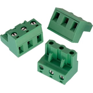 Wurth Elektronik 3514 Series Pluggable Terminal Block, 7 Contacts, 7.62 mm Pitch, 1 Row, 20A, Polyamide, Green 691351400007