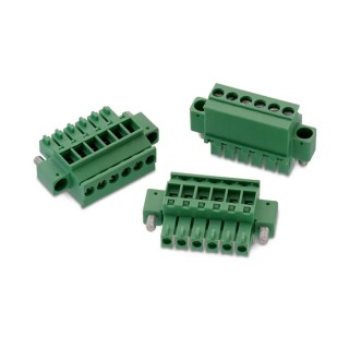 Wurth Elektronik 3651 Series Pluggable Terminal Block, 5 Contacts, 3.5 mm Pitch, Horizontal, Polyamide, Green, 691365110005