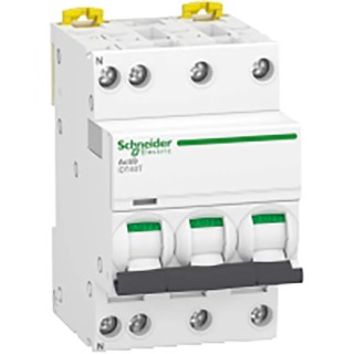 Schneider Electric Miniature Circuit Breaker 3-Pole, 16A, Type C, 4.5kA, DIN Rail, Acti9 iDT40T Series A9P22716