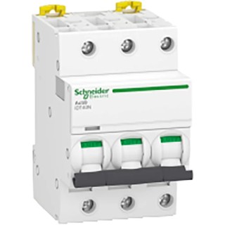 Schneider Electric Acti9 iDT40N Miniature Circuit Breaker 3-Pole 16A Type D 10kA DIN Rail A9P34316